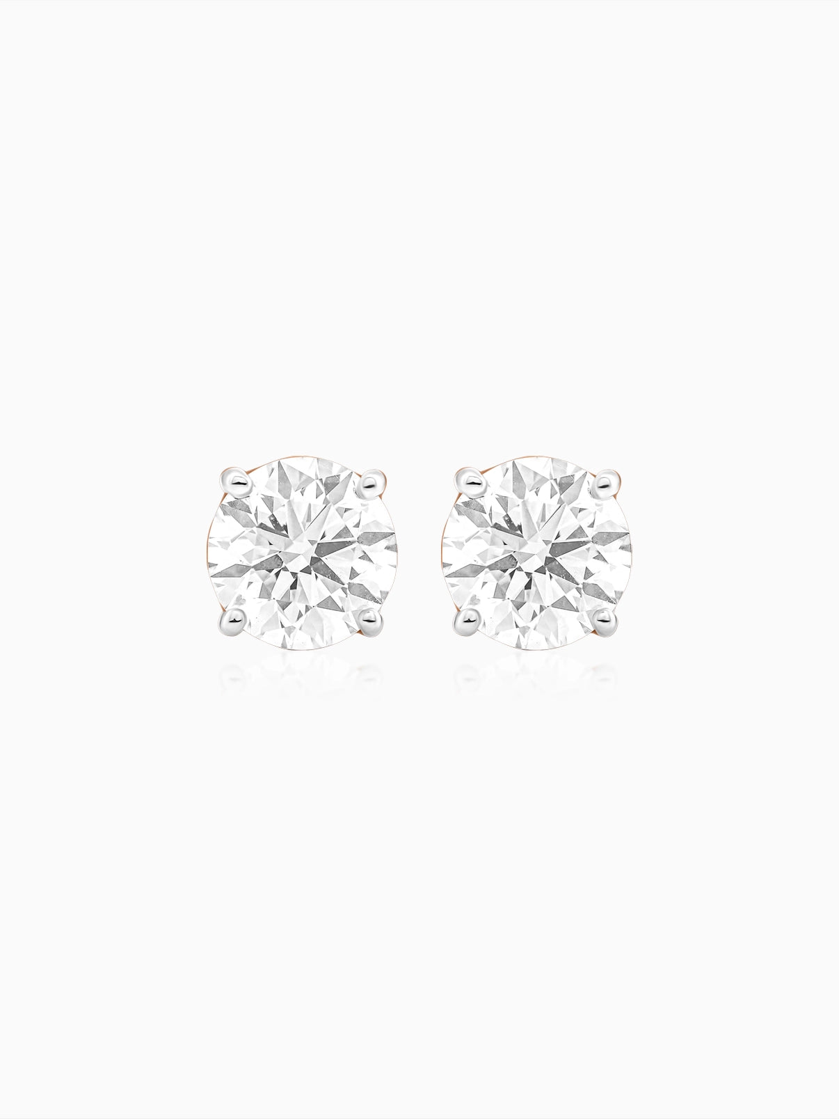 Classic Round Solitaire Studs