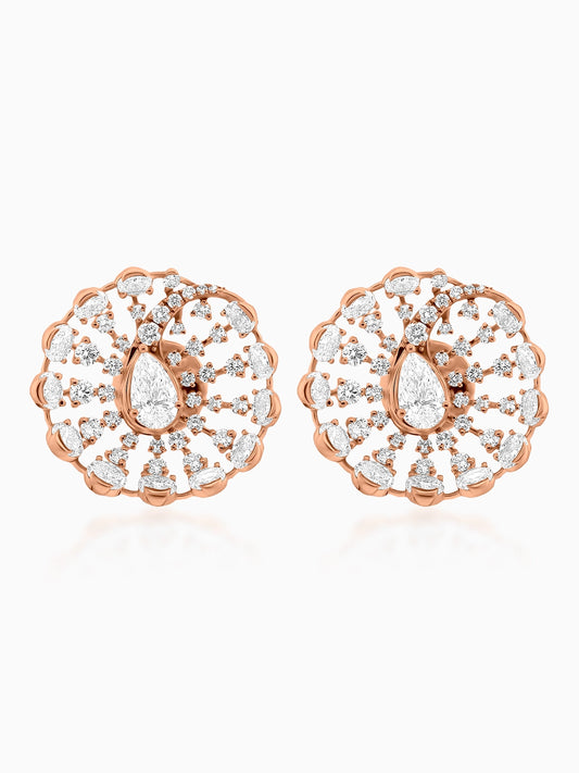 Luna Flora Diamond Earrings