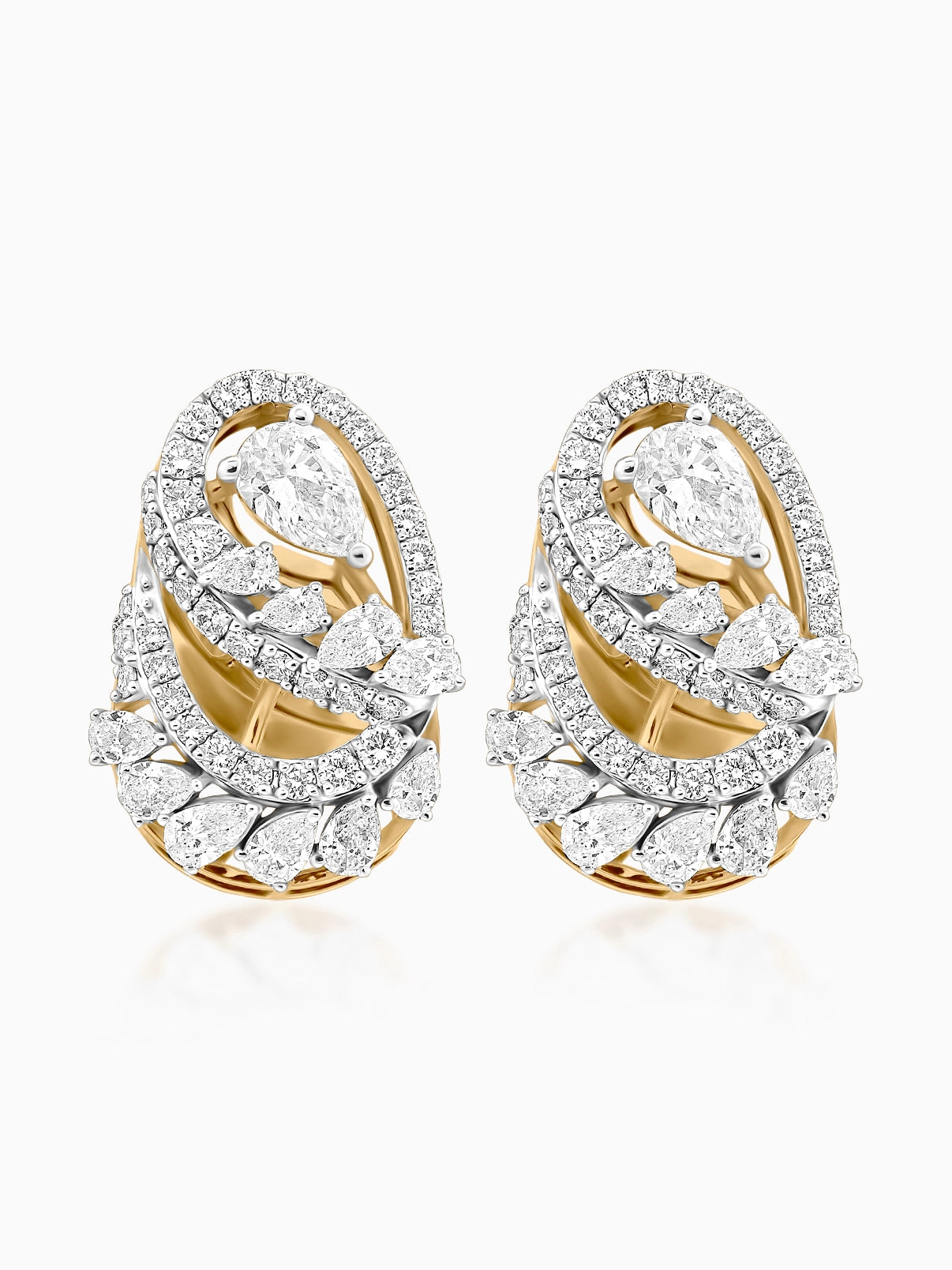 Contour Diamond Earrings