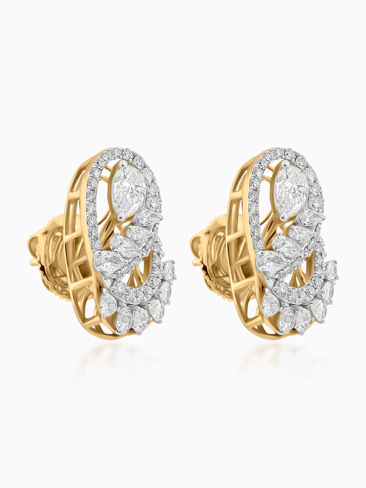 Contour Diamond Earrings