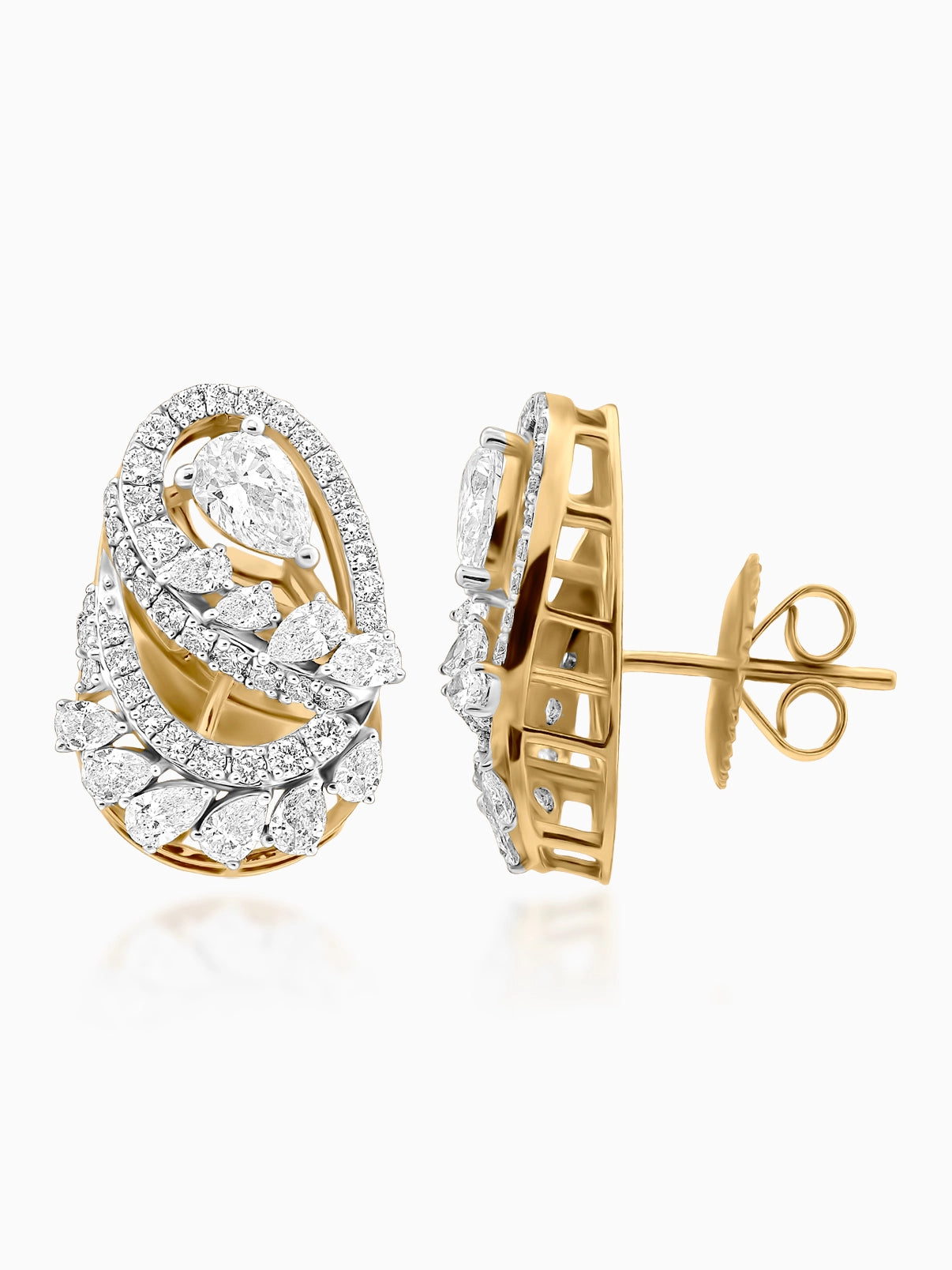 Contour Diamond Earrings