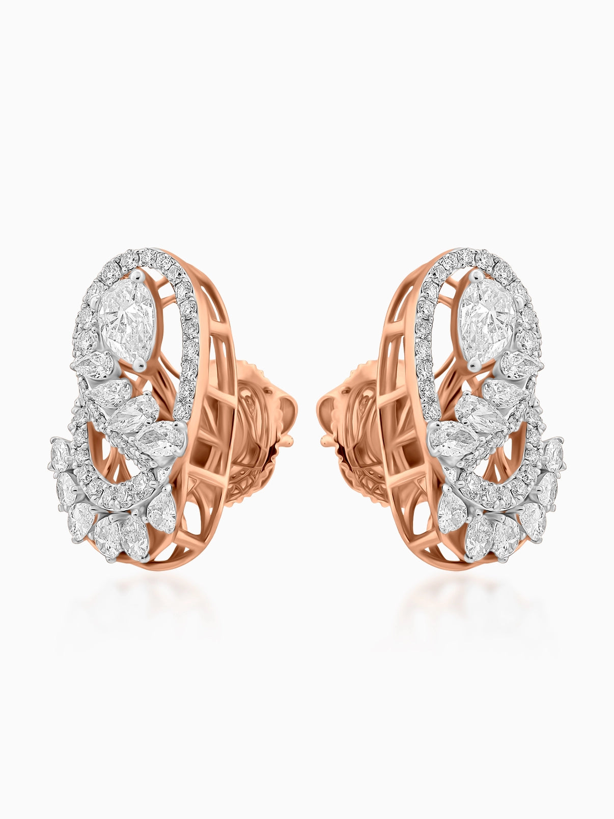 Contour Diamond Earrings