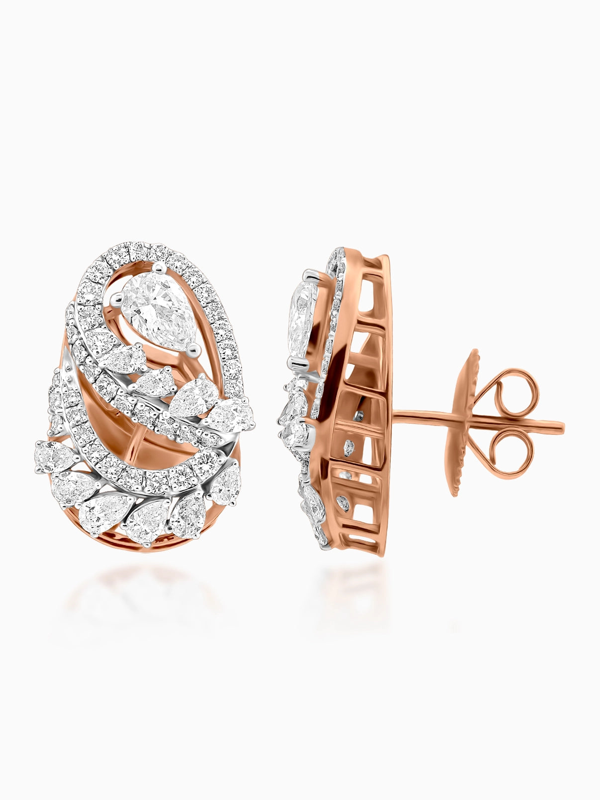 Contour Diamond Earrings