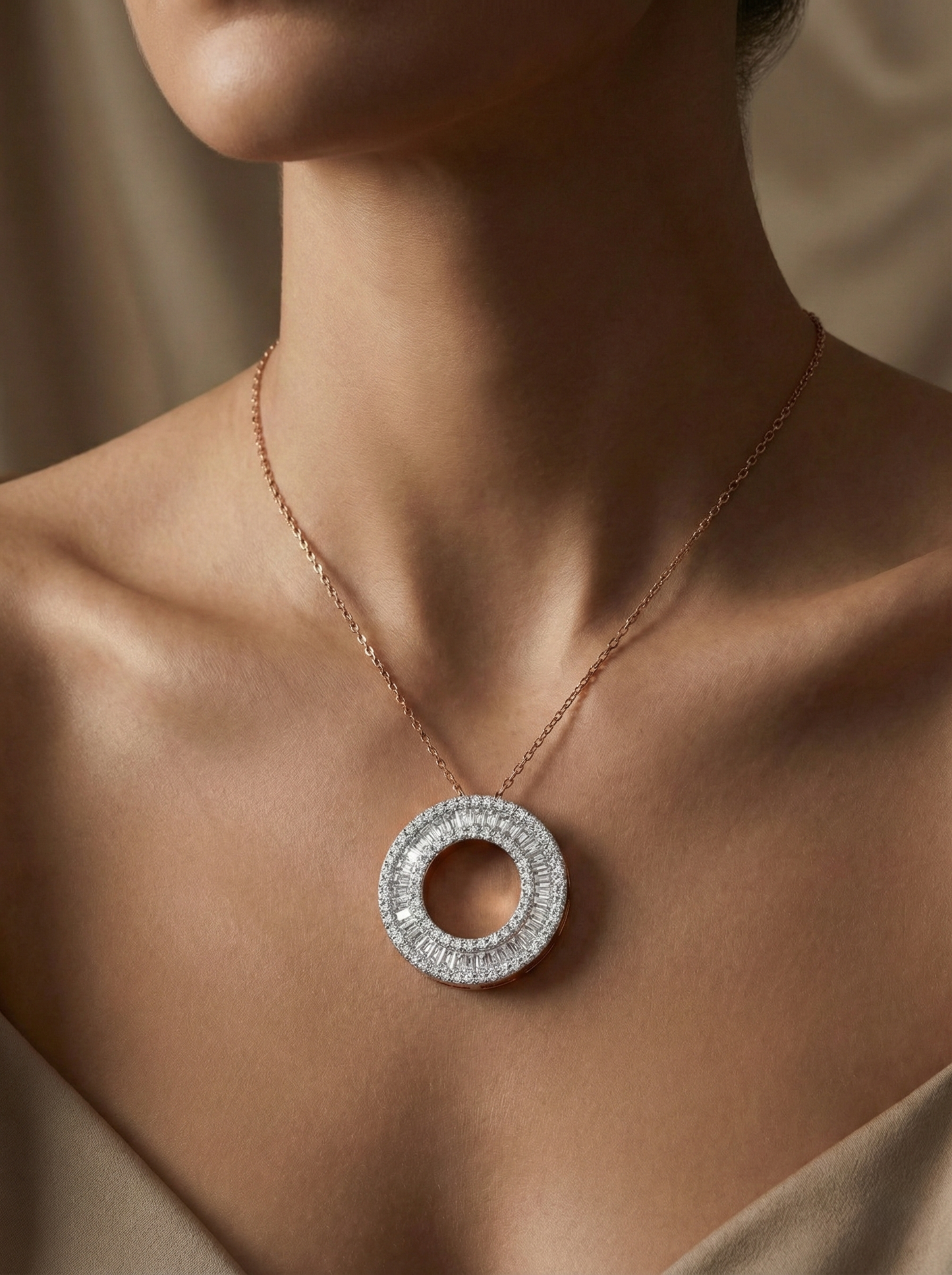 New Moon Diamond Pendant