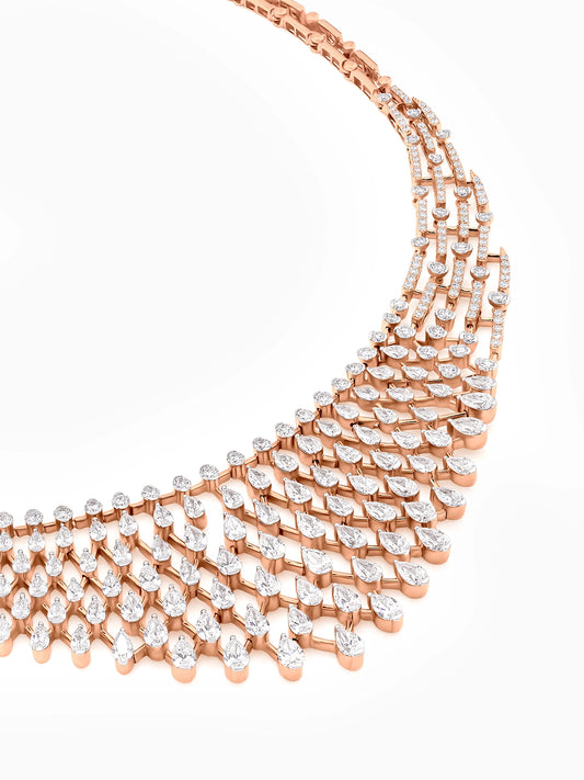 Celestial Cascade Diamond Necklace