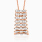 Modern Layered Diamond Pendant Necklace