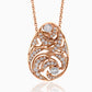 Swirl Drop Diamond Pendant