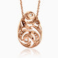 Swirl Drop Diamond Pendant