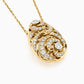 Swirl Drop Diamond Pendant