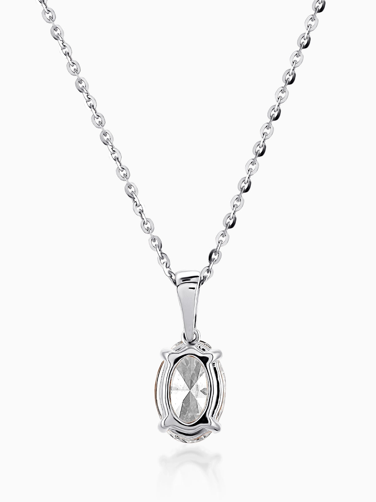 Oval Cut Solitaire Pendant