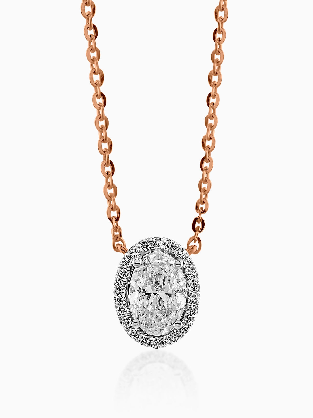 Timeless Oval Diamond Pendant