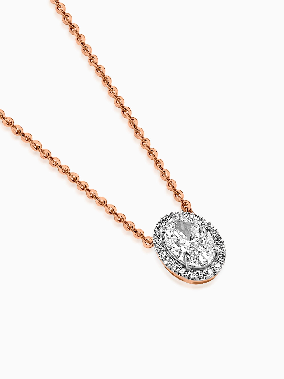 Timeless Oval Diamond Pendant
