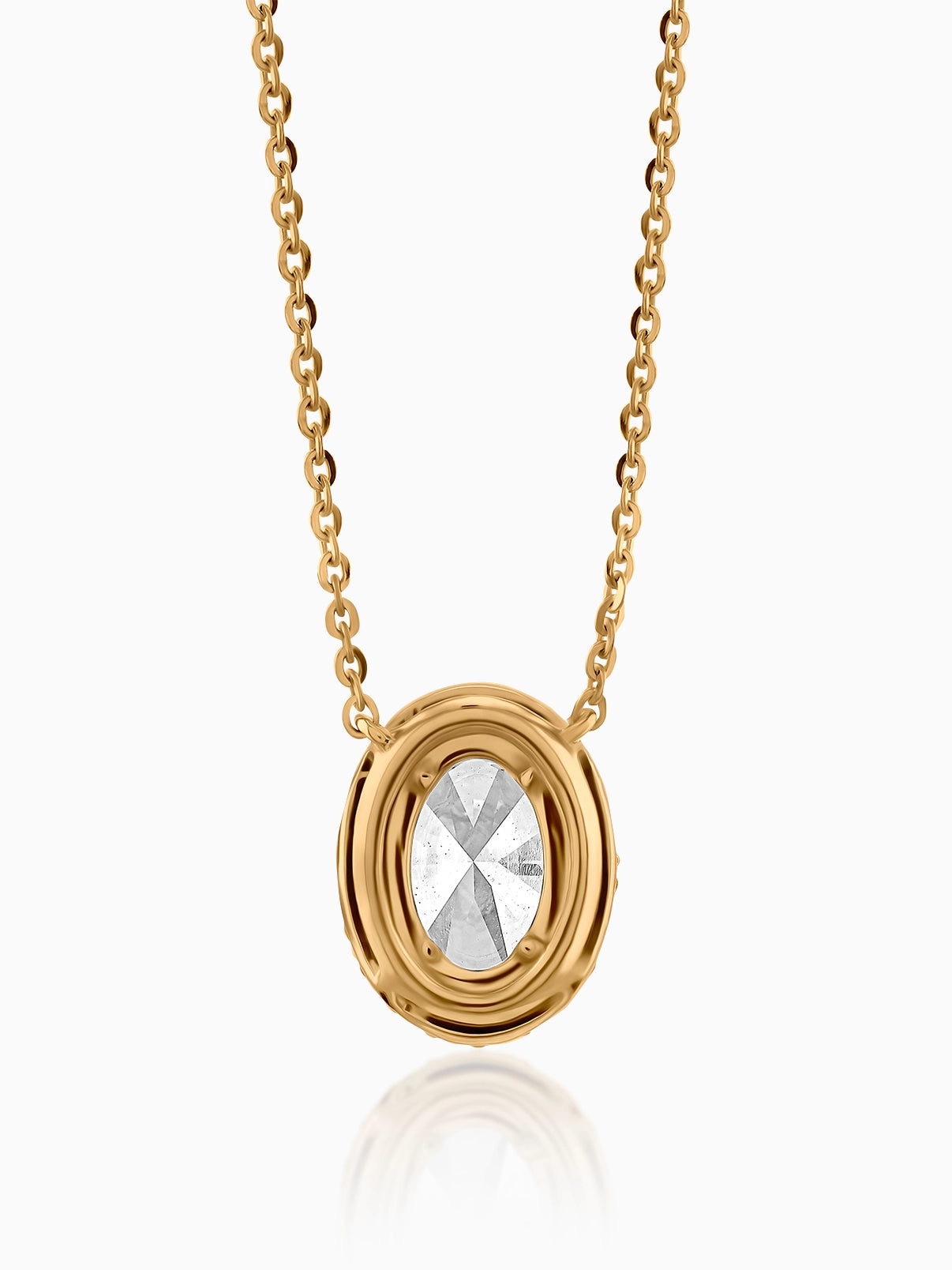 Timeless Oval Diamond Pendant
