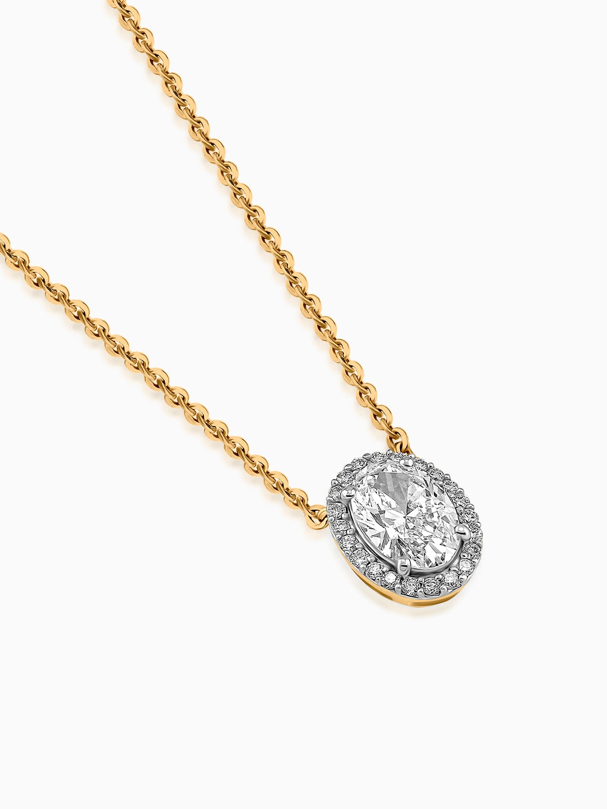 Timeless Oval Diamond Pendant