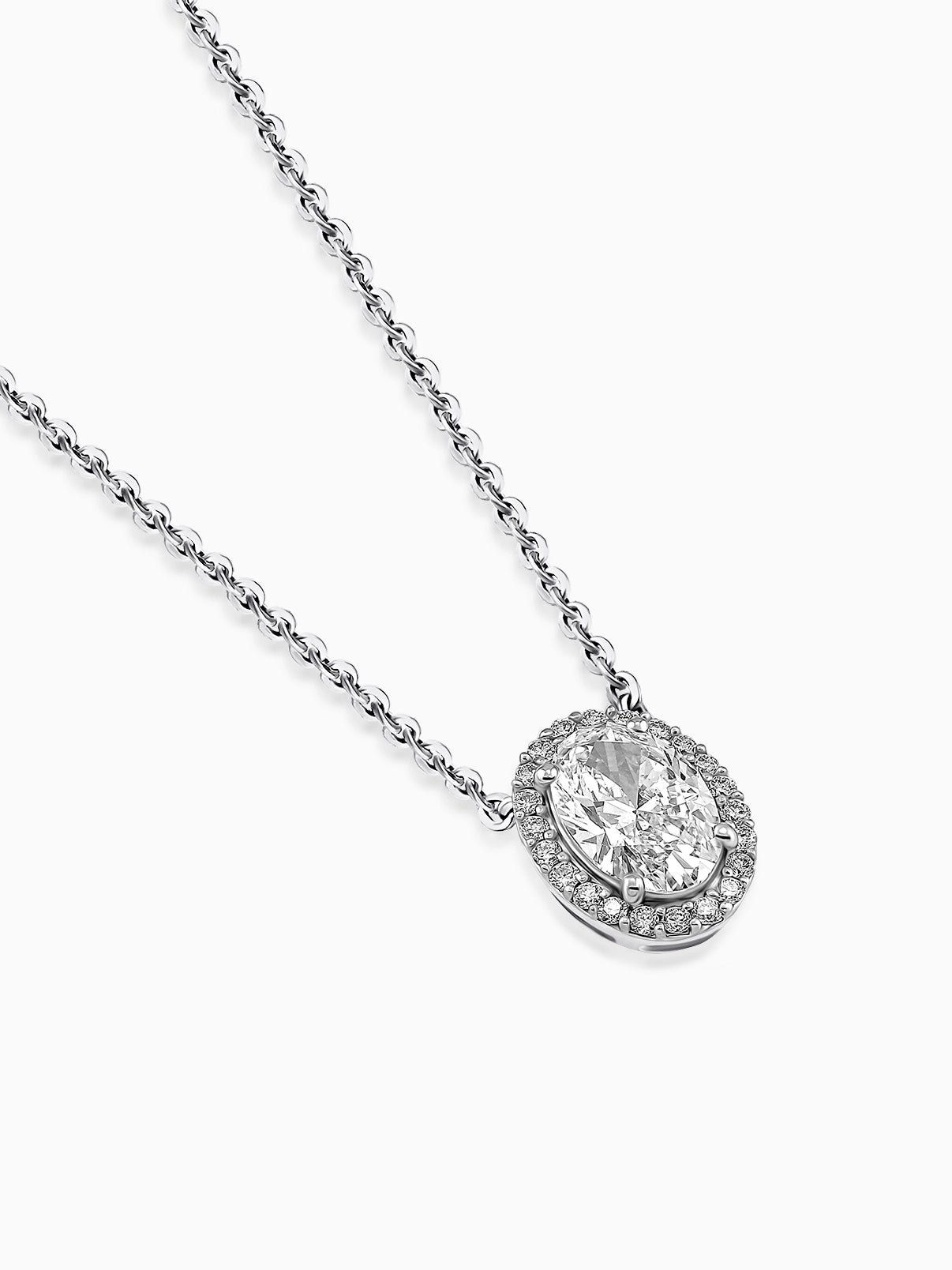 Timeless Oval Diamond Pendant