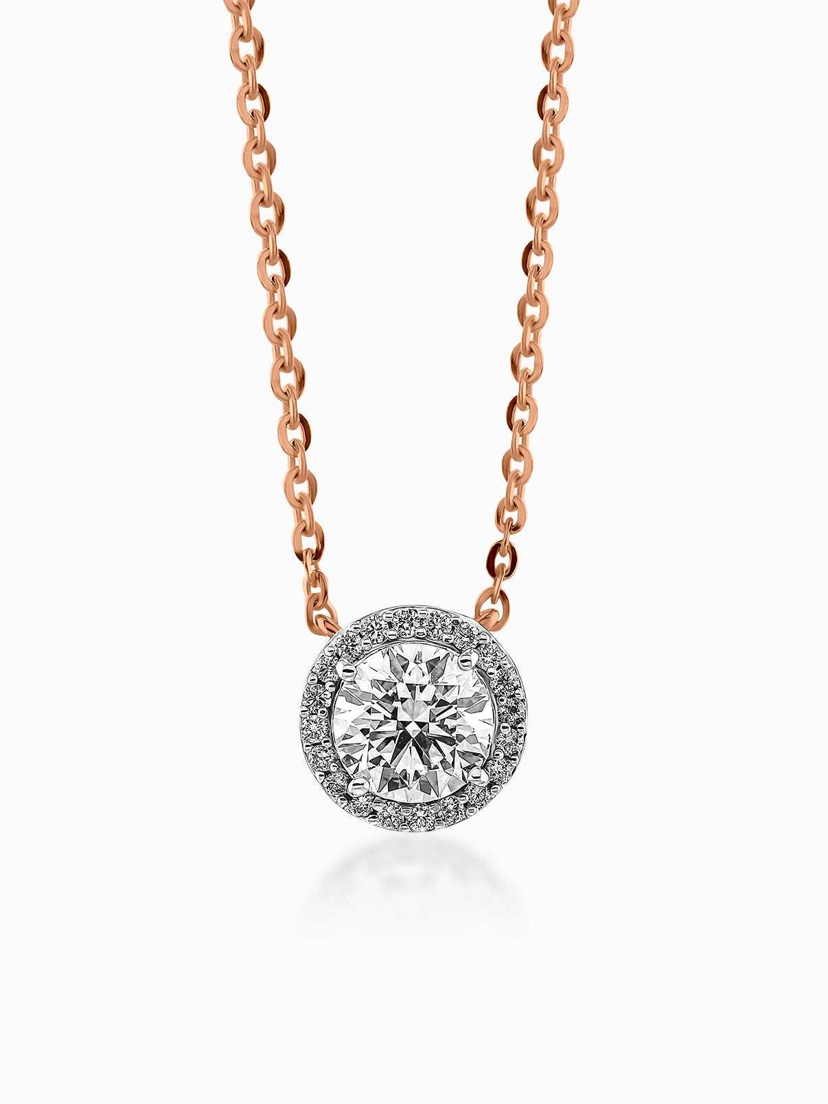 Celeste Halo Diamond Pendant