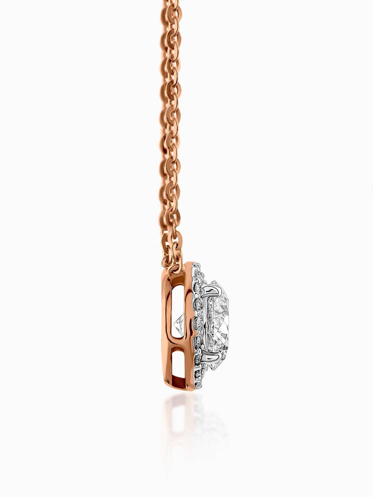Celeste Halo Diamond Pendant