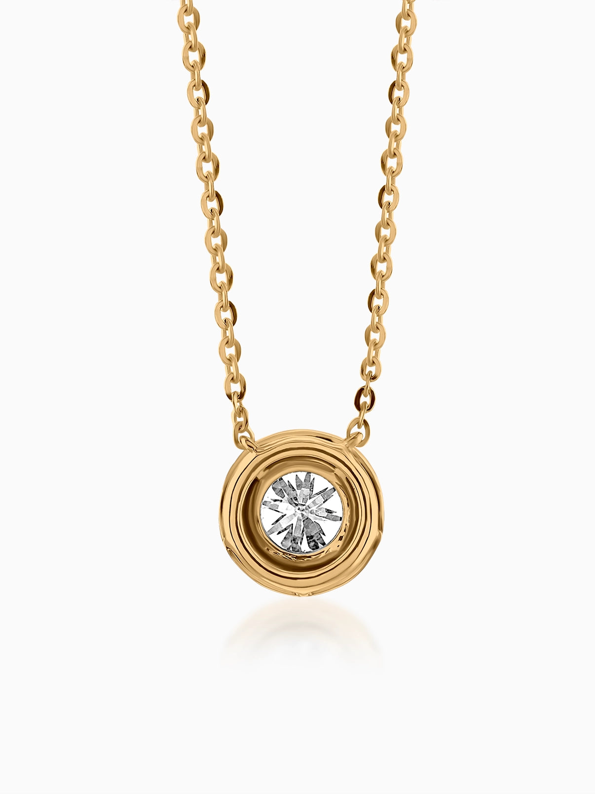 Celeste Halo Diamond Pendant