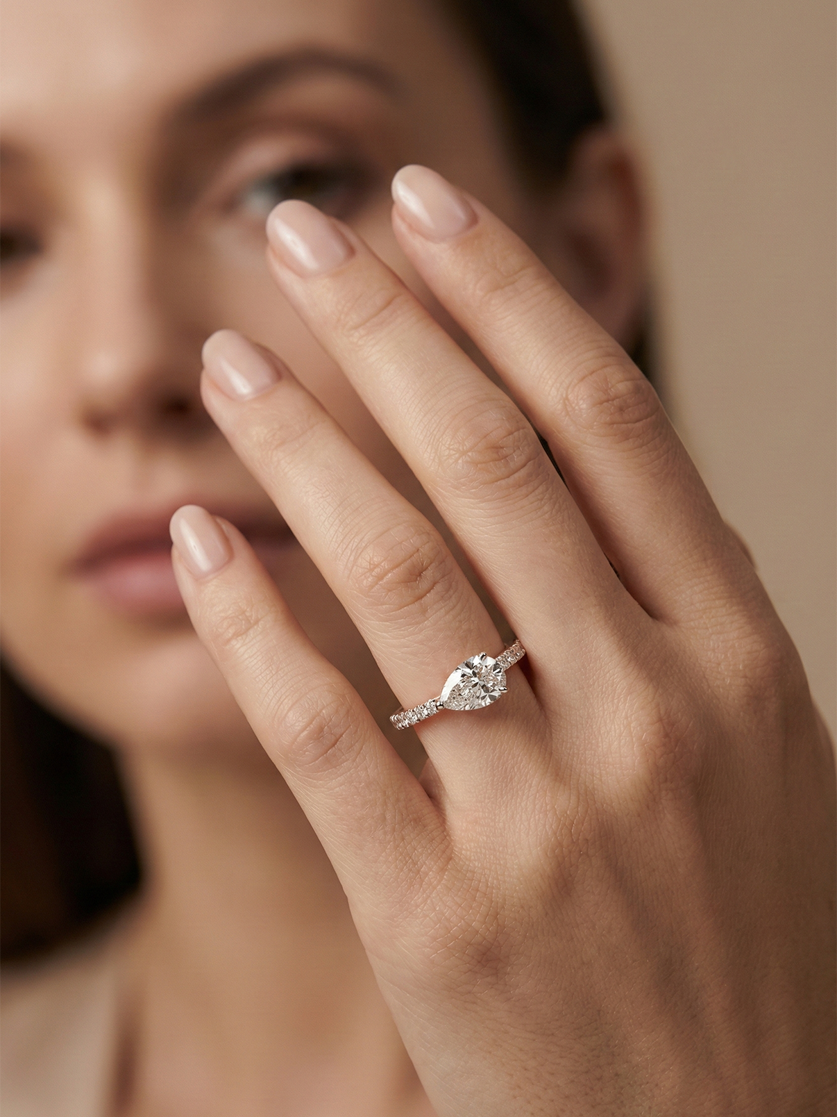 Dew Drop Diamond Ring