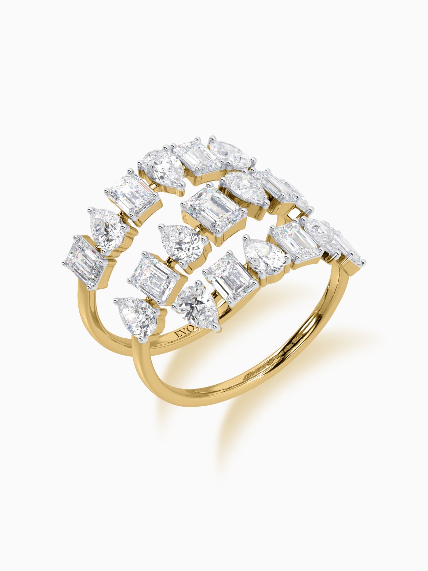 Twisted Twinkles Diamond Ring