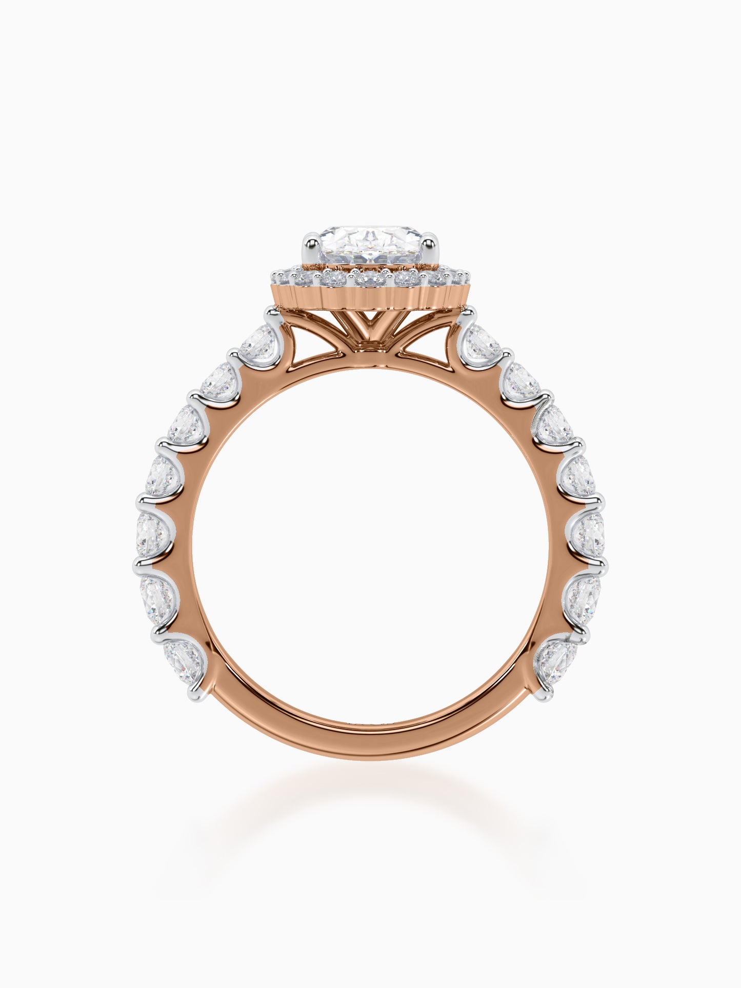 Colossus Diamond Halo Ring