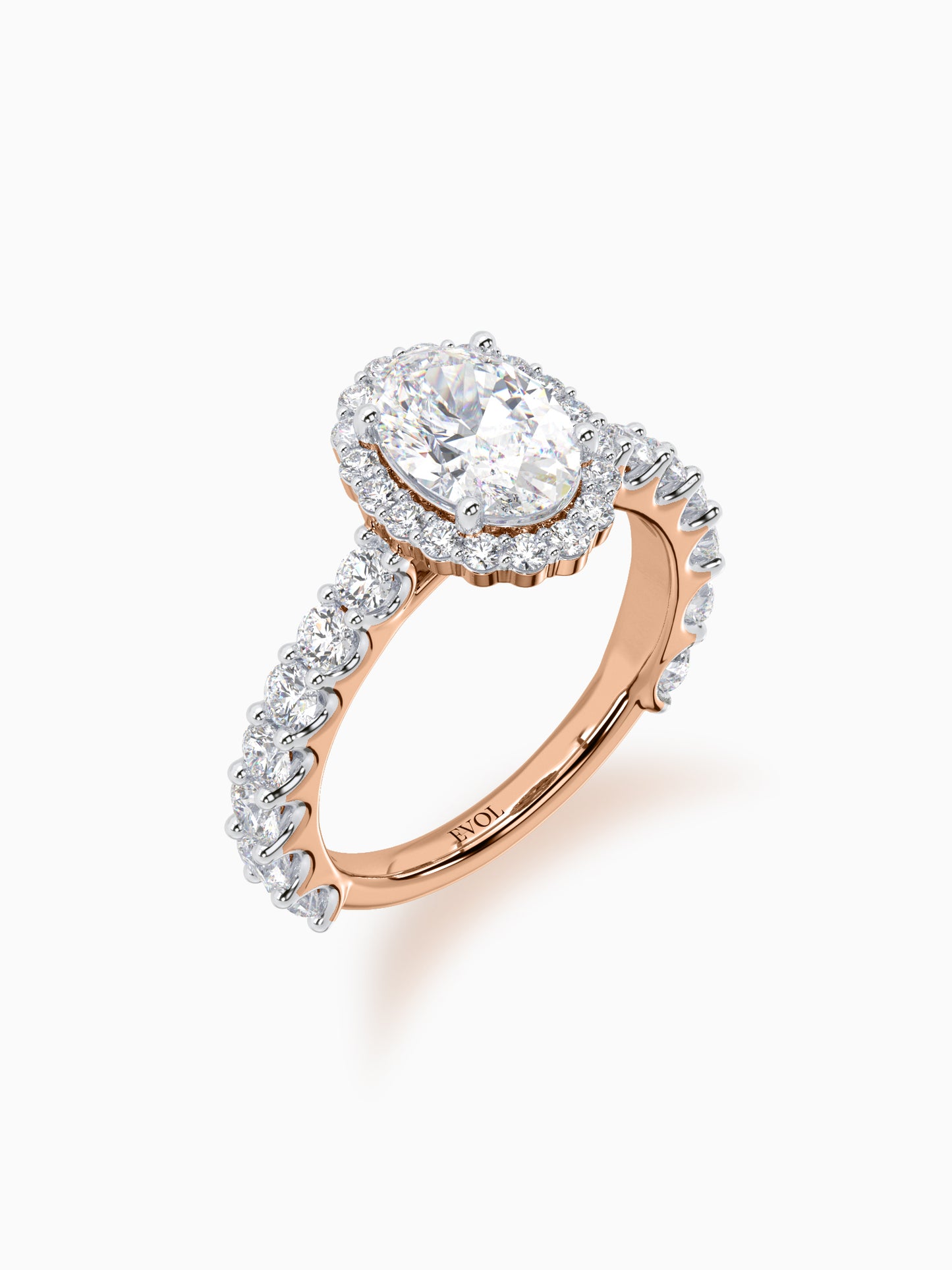 Colossus Diamond Halo Ring