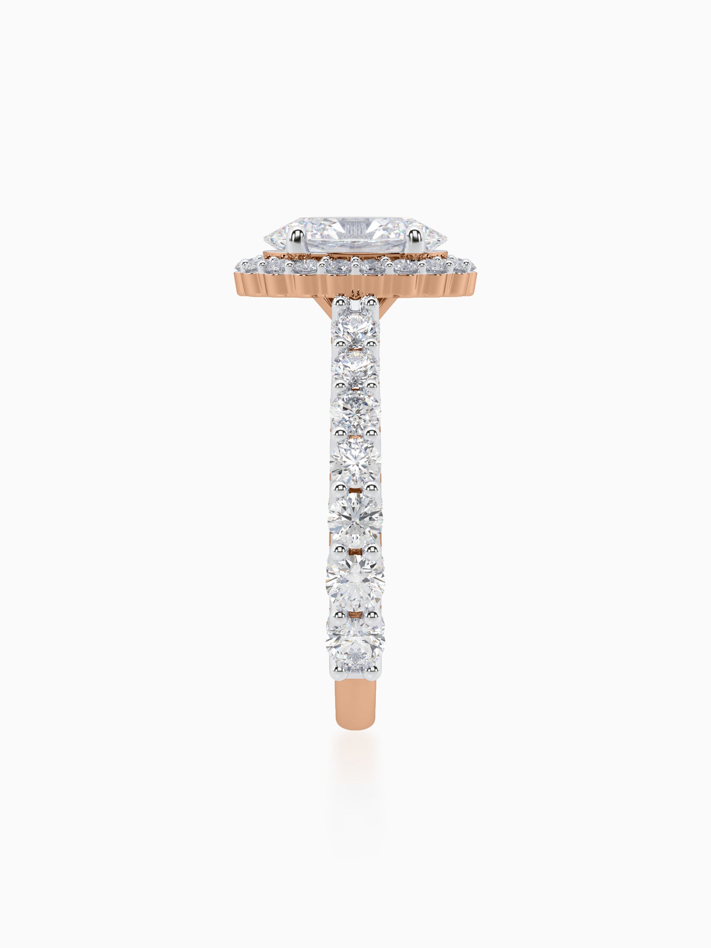 Colossus Diamond Halo Ring