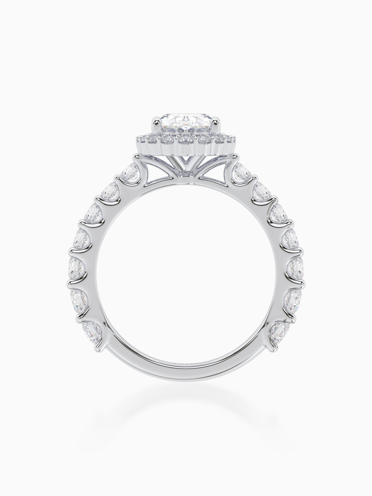 Colossus Diamond Halo Ring