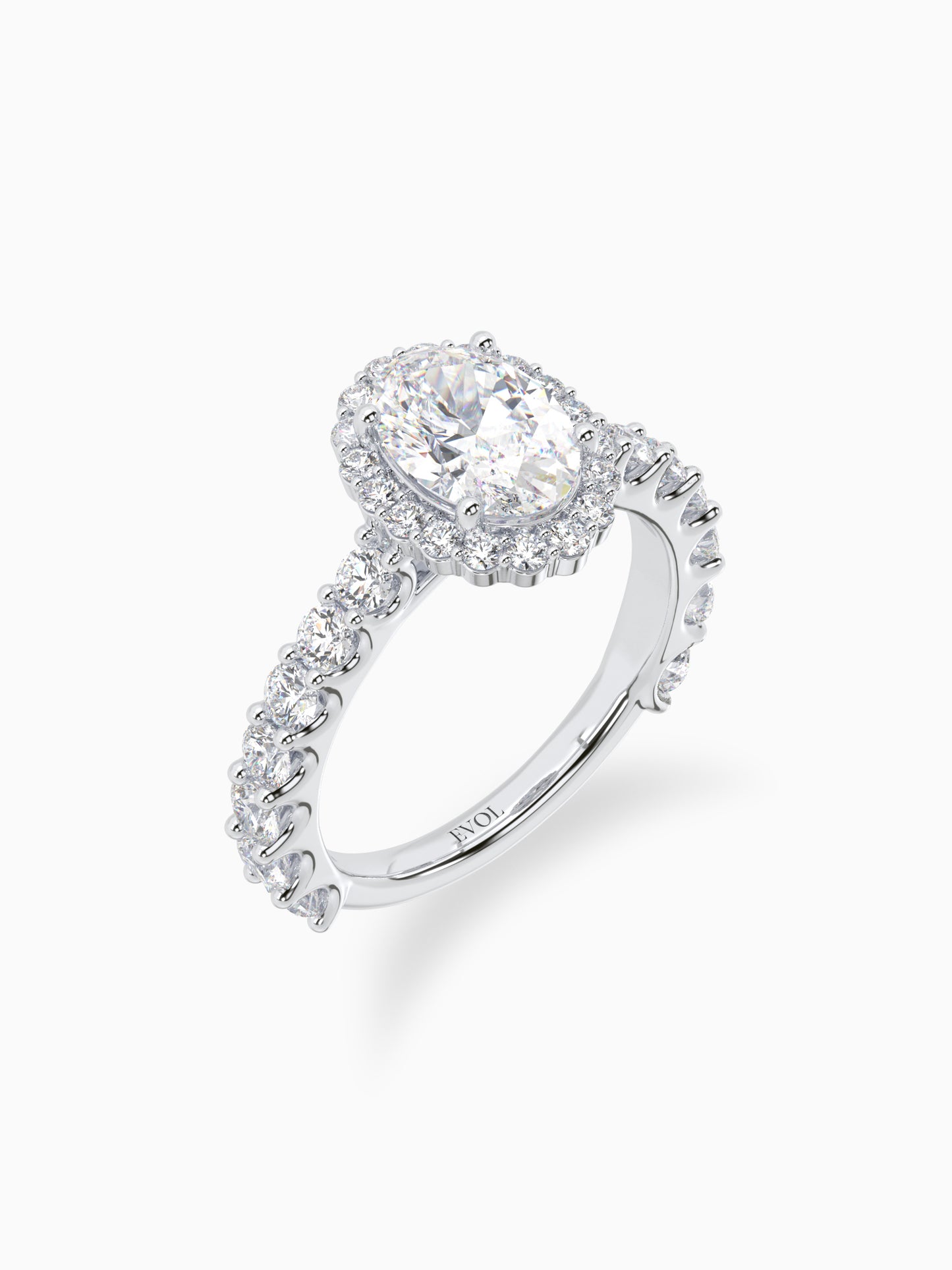 Colossus Diamond Halo Ring