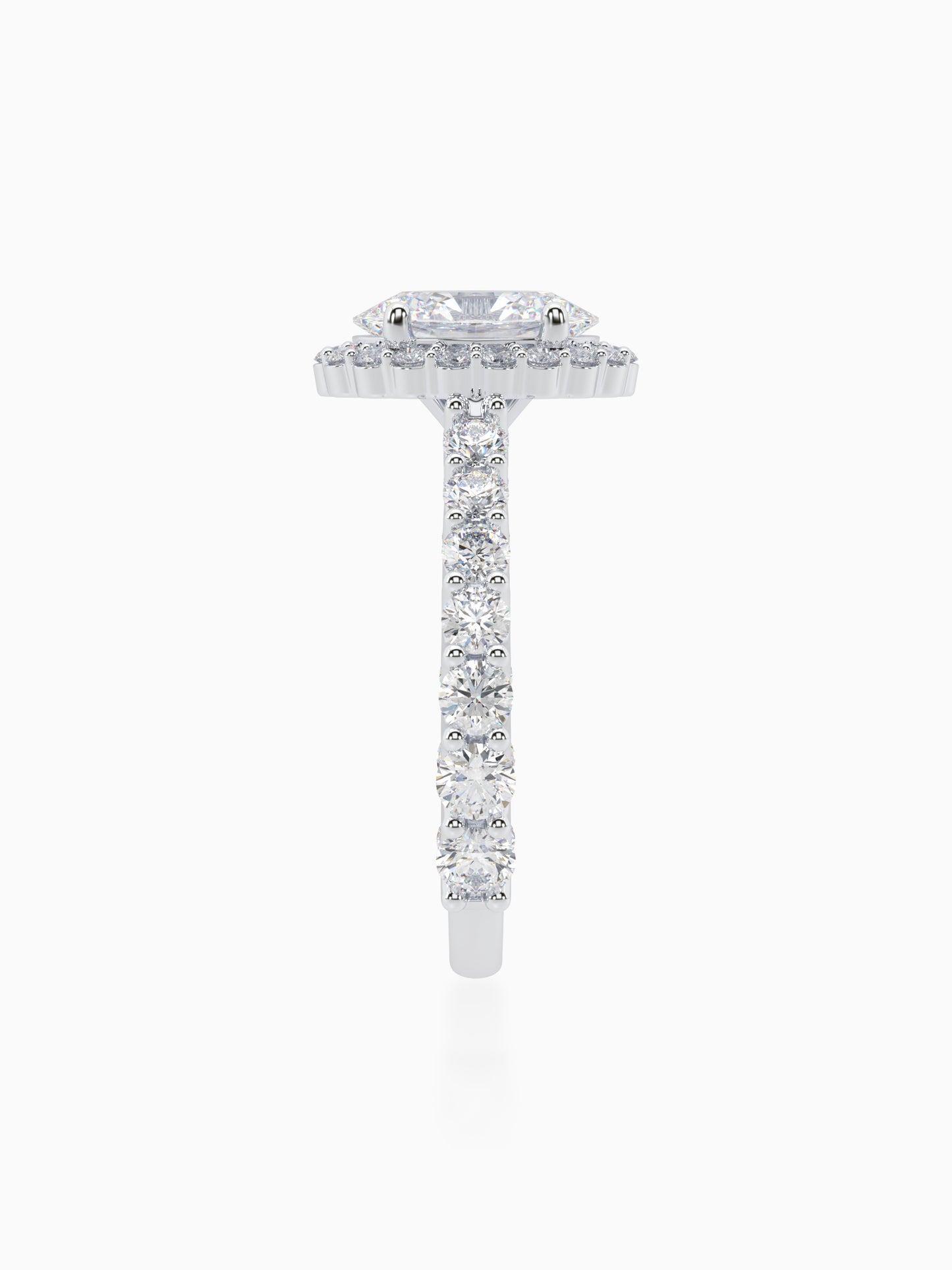 Colossus Diamond Halo Ring