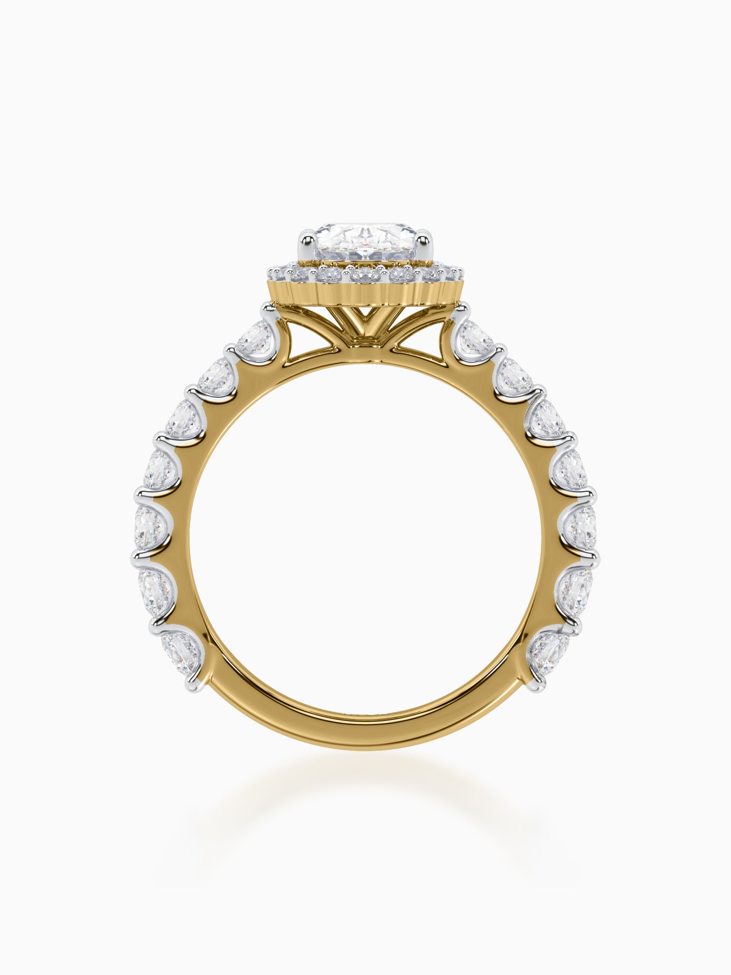 Colossus Diamond Halo Ring