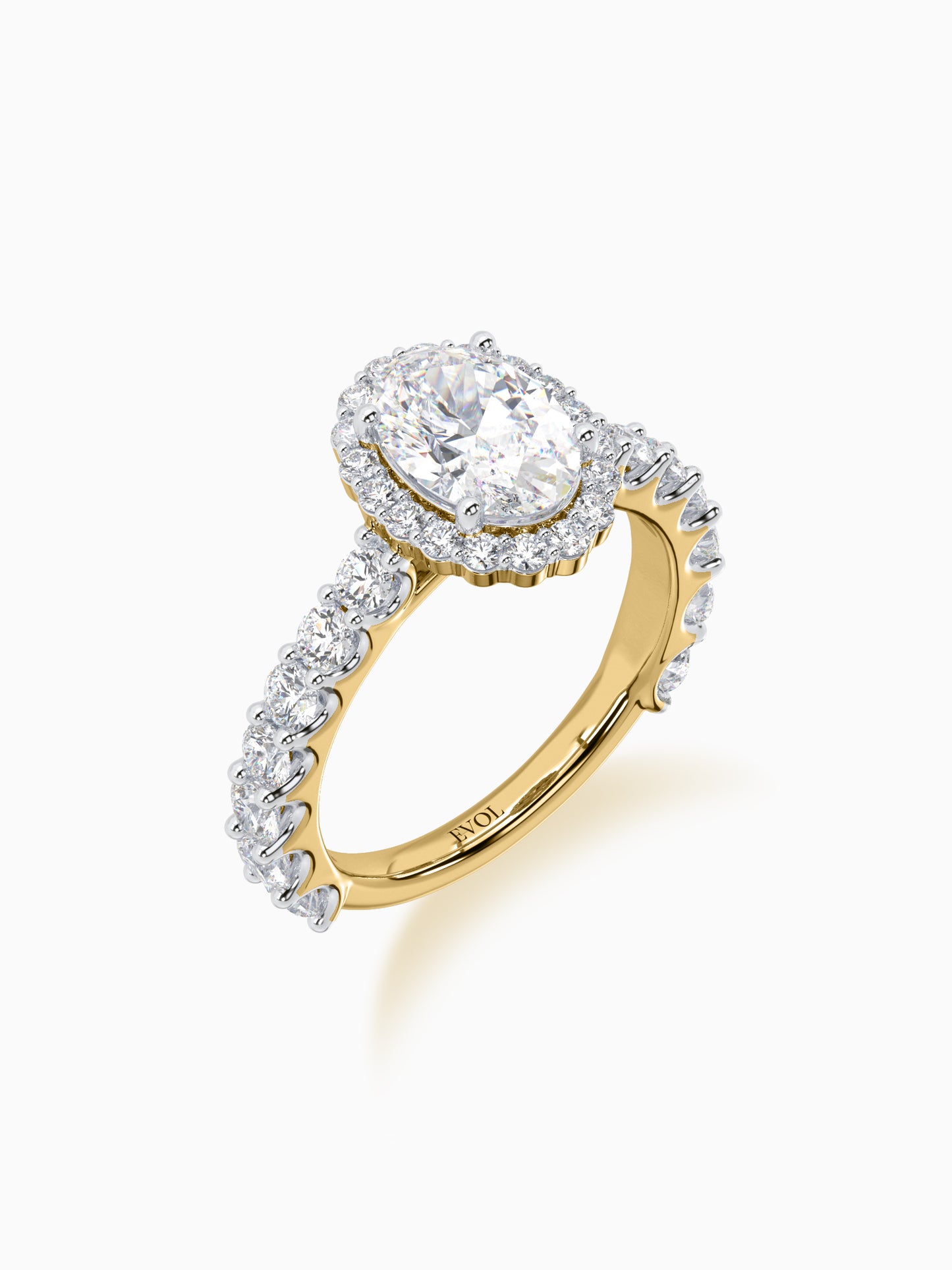 Colossus Diamond Halo Ring