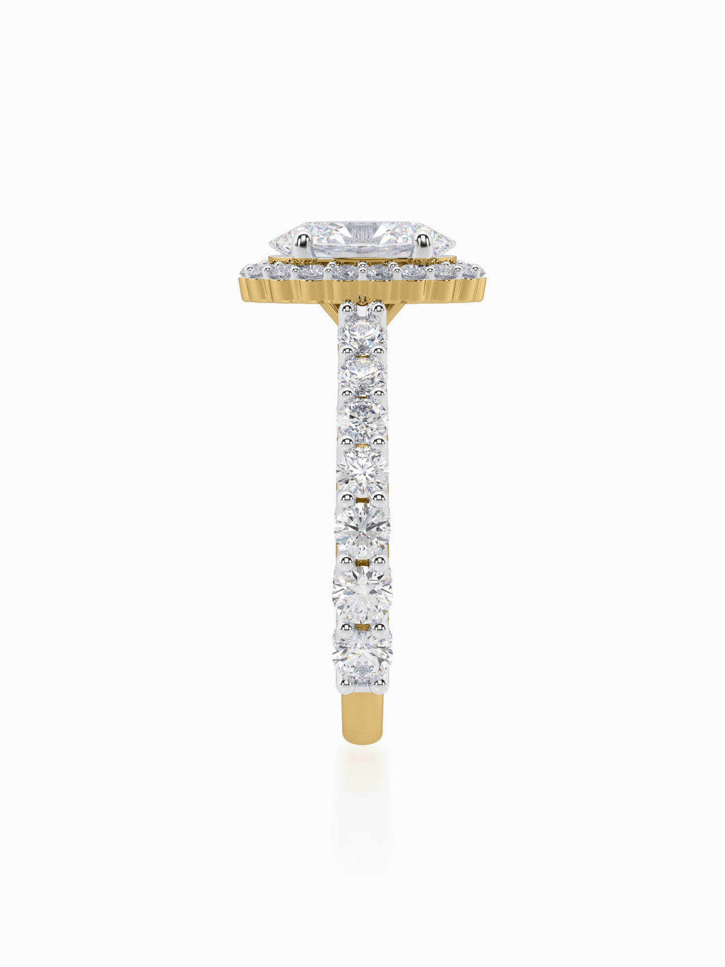 Colossus Diamond Halo Ring