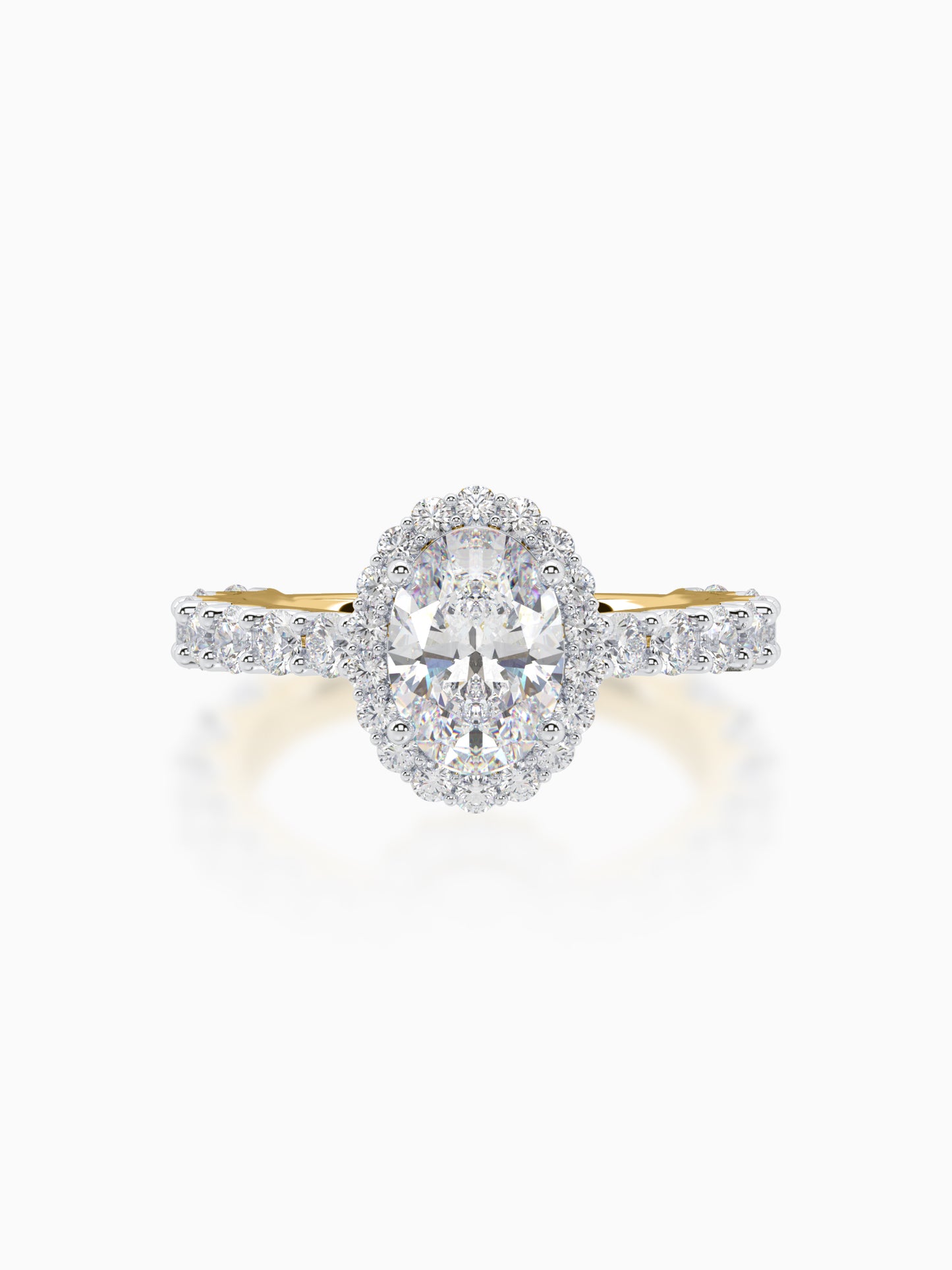 Colossus Diamond Halo Ring