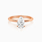 Halo Pear Diamond Ring