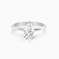 Halo Pear Diamond Ring