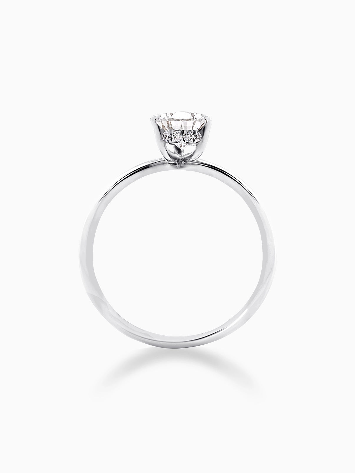 Halo Pear Diamond Ring