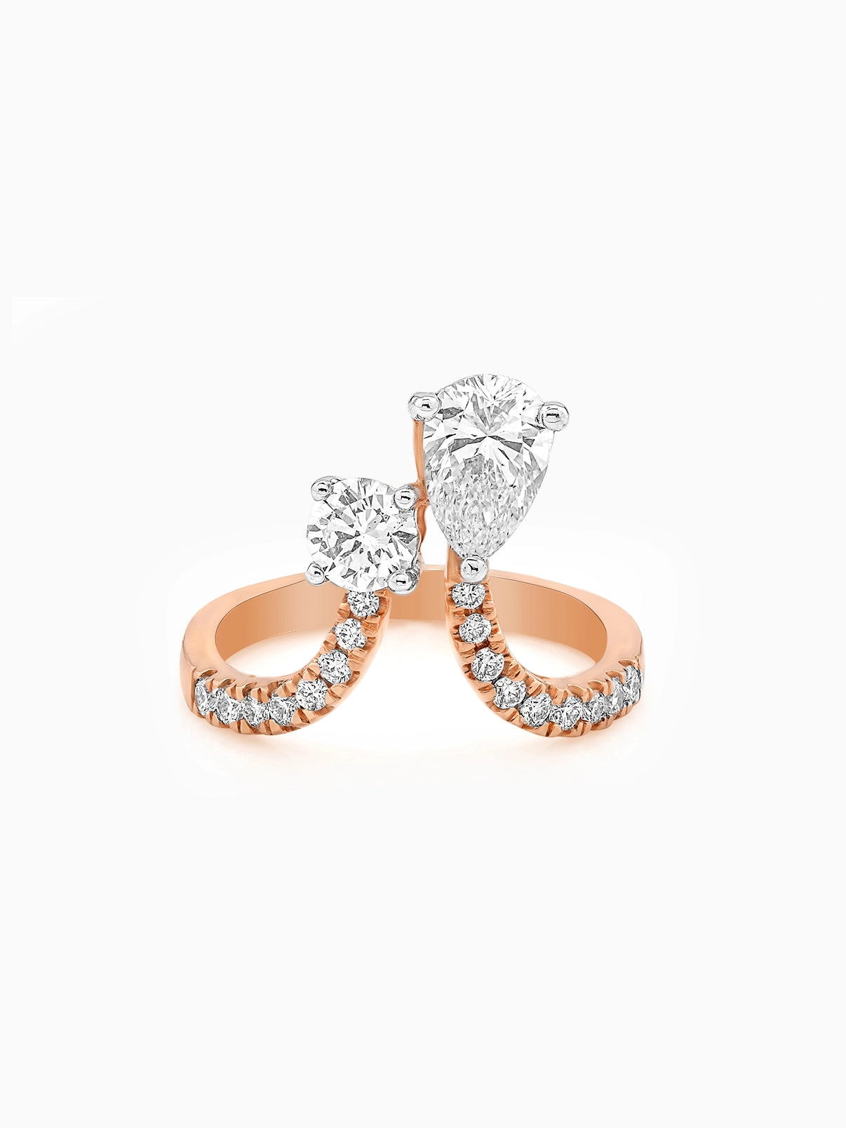 Luna Twin Diamond Wrap Ring