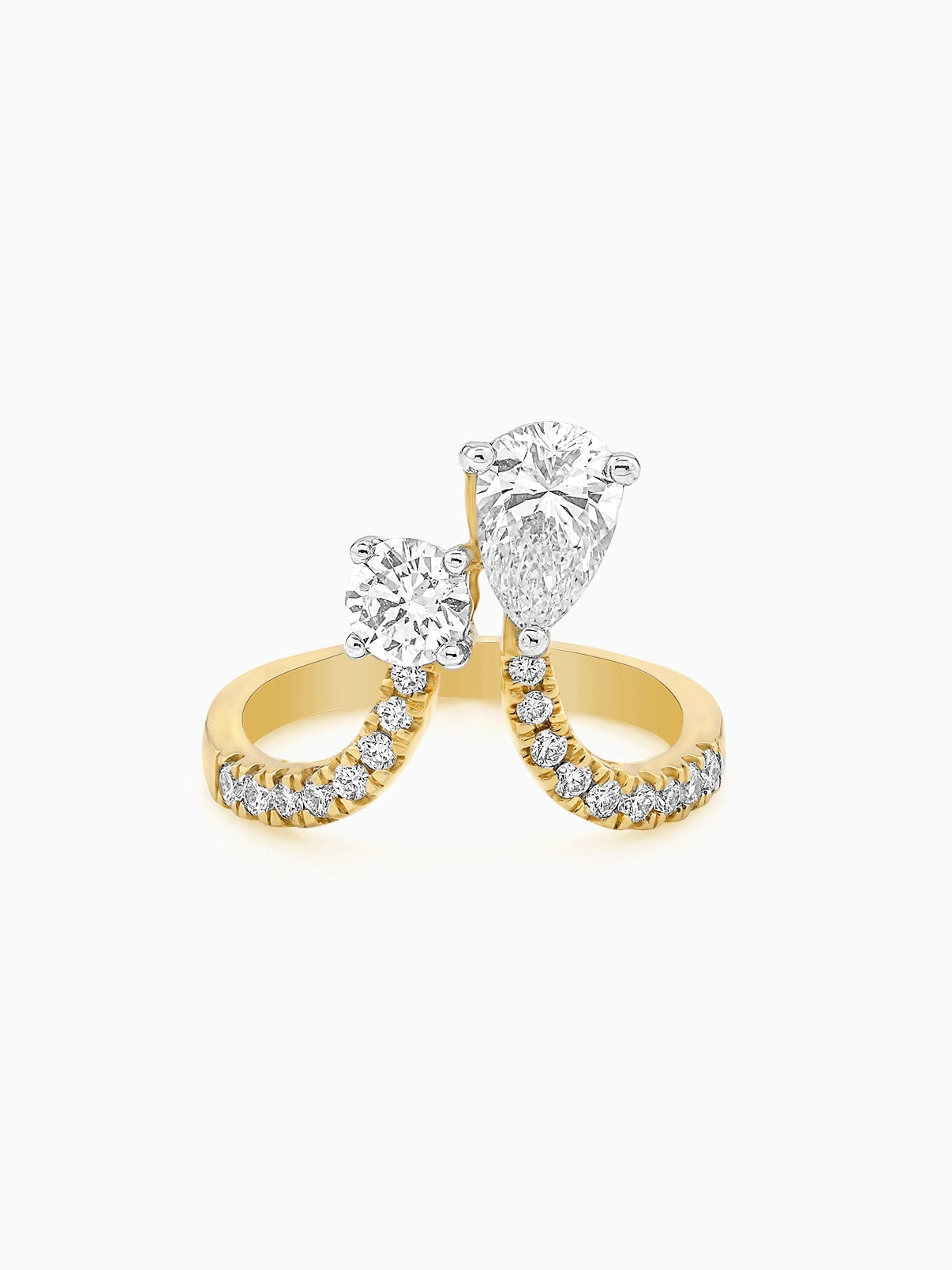 Luna Twin Diamond Wrap Ring