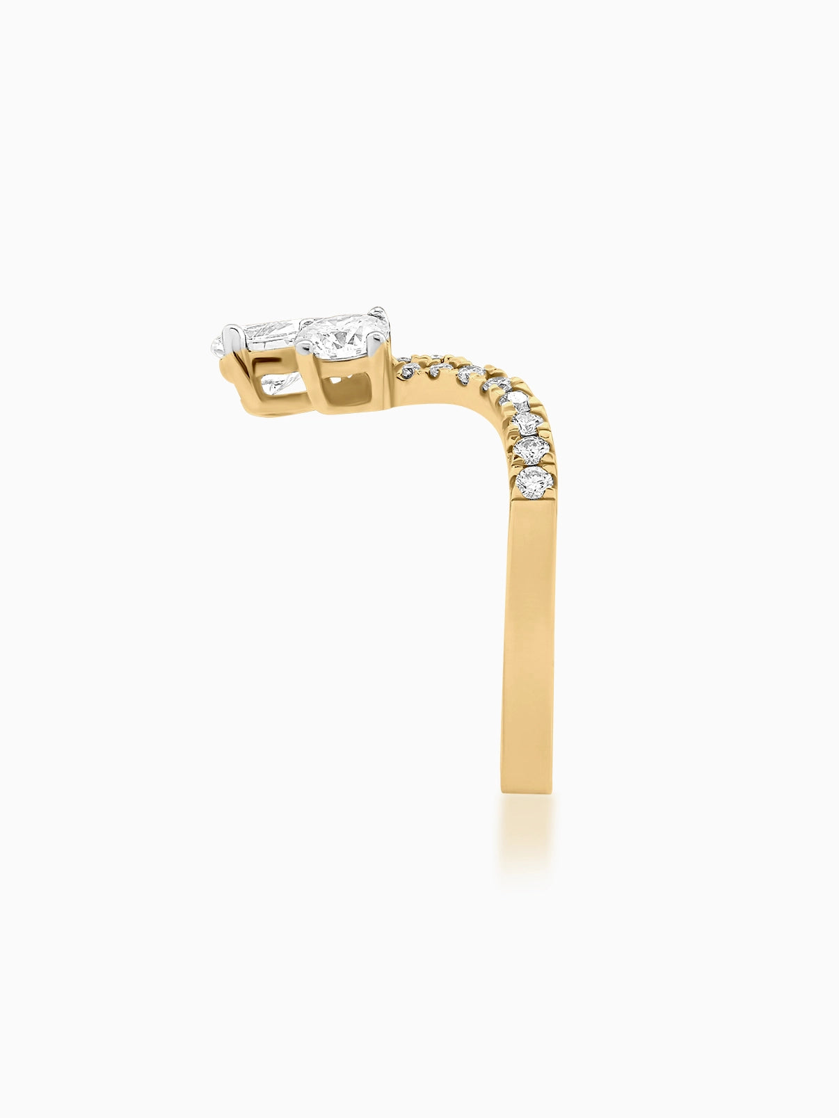 Luna Twin Diamond Wrap Ring