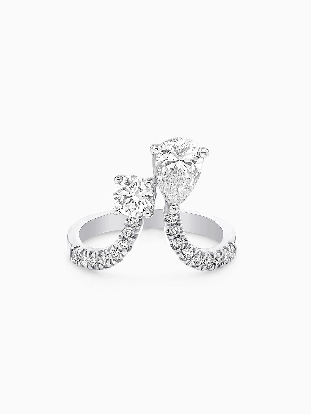 Luna Twin Diamond Wrap Ring