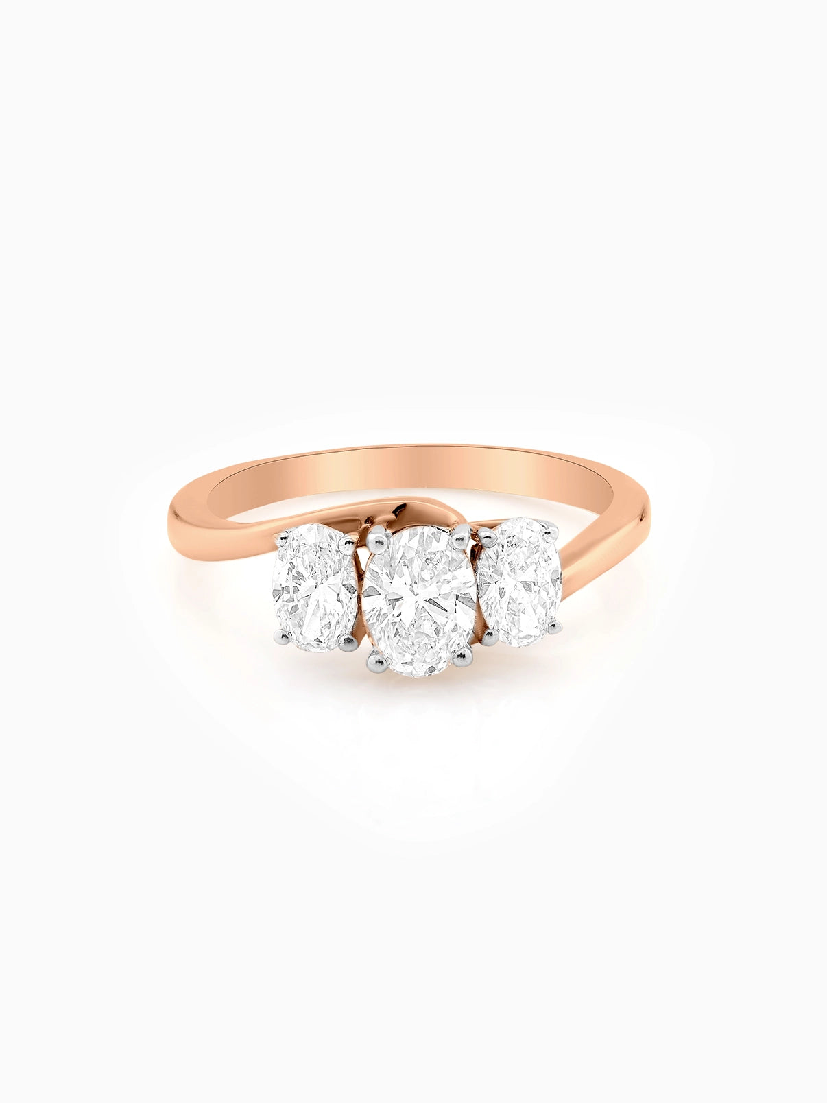 Trinity Oval Diamond Band