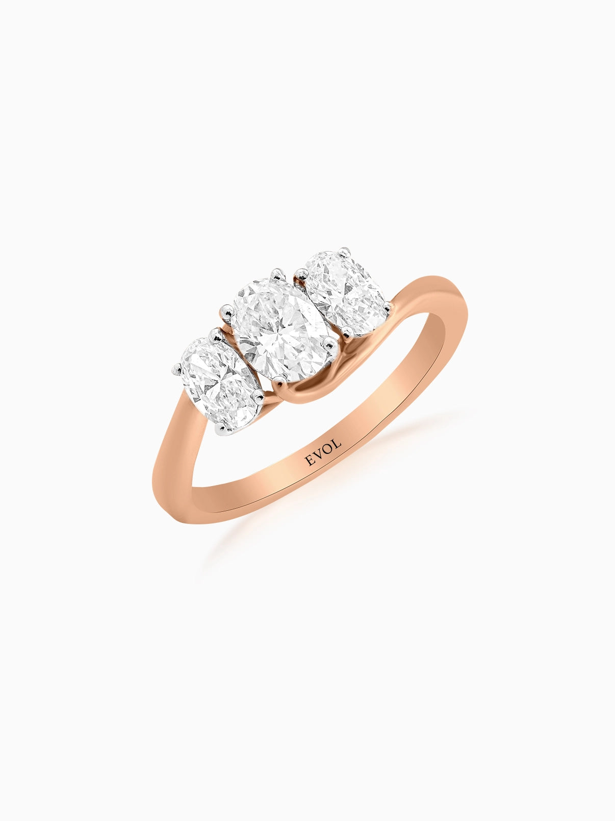 Trinity Oval Diamond Band