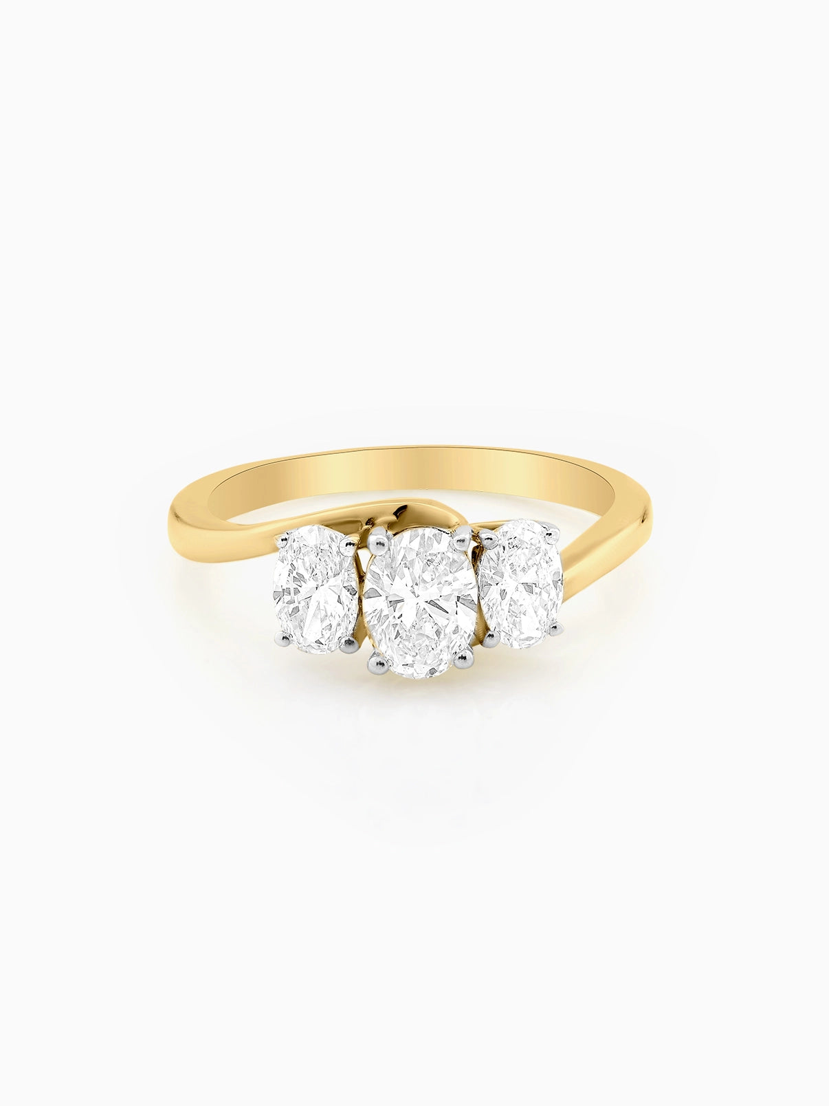 Trinity Oval Diamond Band