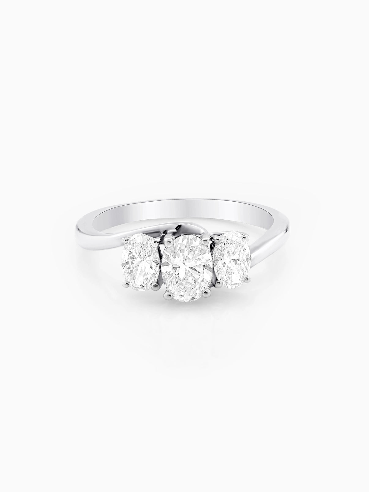 Trinity Oval Diamond Band