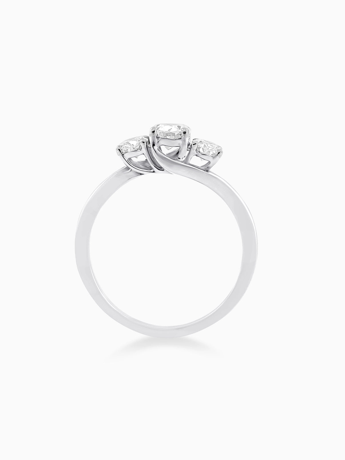 Trinity Oval Diamond Band