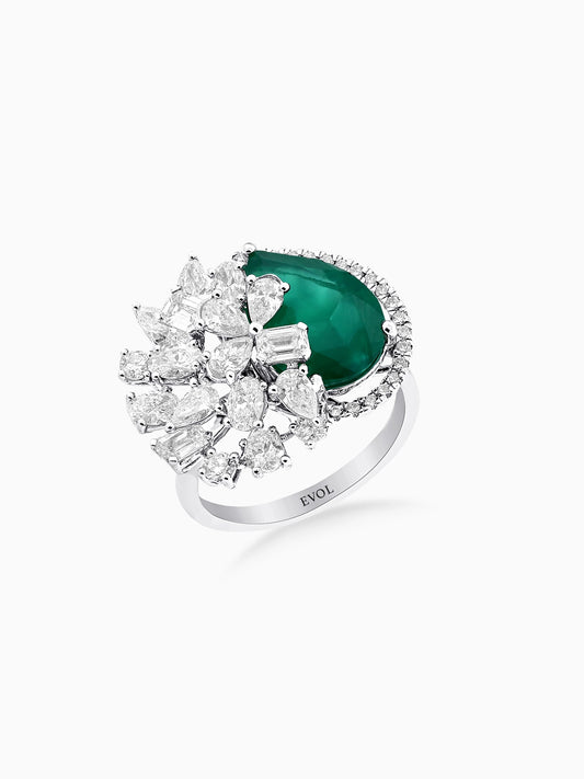 Celestia Emerald Radiance Ring