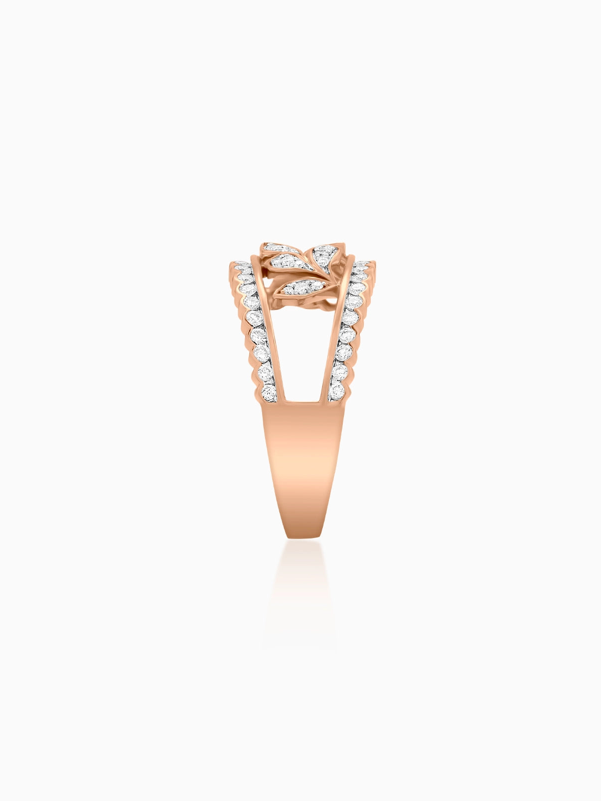 Seraphine Leaf Diamond Ring