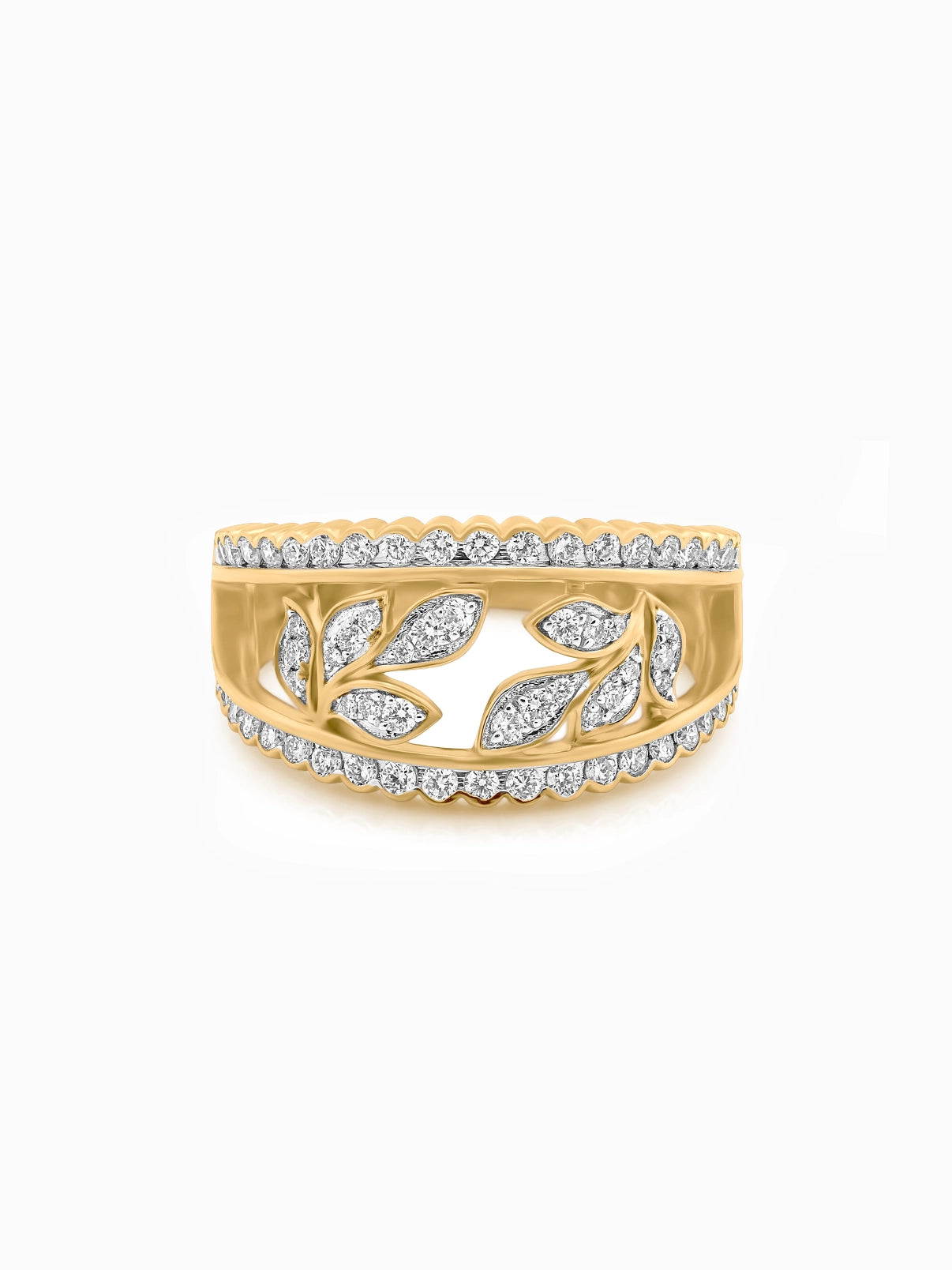 Seraphine Leaf Diamond Ring