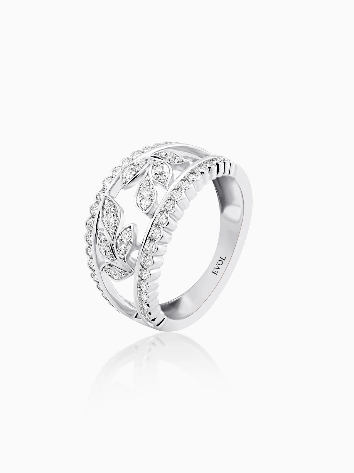 Seraphine Leaf Diamond Ring